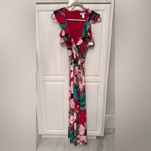 London times, floral tea length dress in size 4